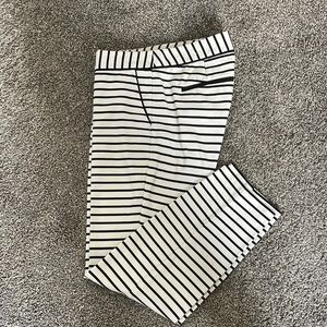 Express journalist striped pants